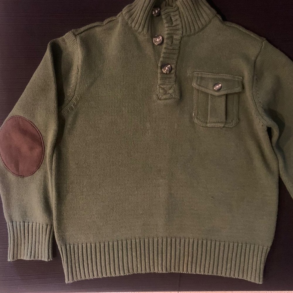 Toomy Hilfiger boy's green sweater